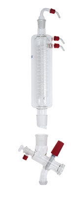 Rv Condensor RV 10.60 Vertical intensive condensor with junction & cut-off valve for ...
